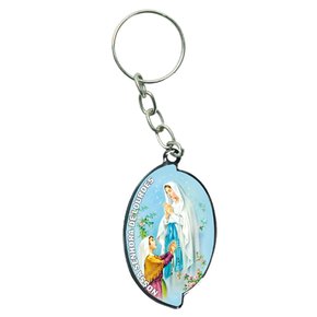 12 Unid - Chaveiro Chapa Aba Nossa Senhora de Lourdes