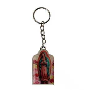 Chaveiro Madeira de Nossa Senhora Guadalupe Corrente