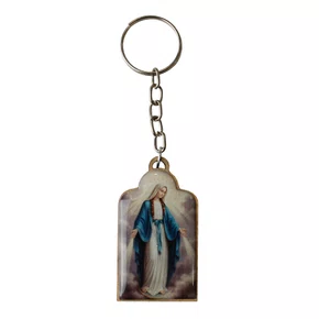 Chaveiro Madeira de Nossa Senhora das Graças Corrente