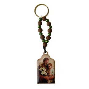 Chaveiro Madeira de São José Corrente