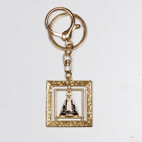 Chaveiro Nicho Nossa Senhora Aparecida Dourado