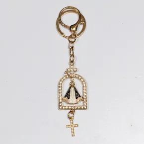 Chaveiro Nossa Senhora Aparecida Capela Dourado