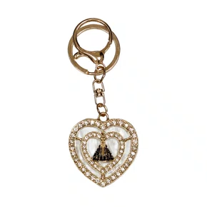 Chaveiro Nossa Senhora Aparecida Coração Dourado