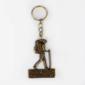 12 unid - Chaveiro Zamak Caminha da Fé