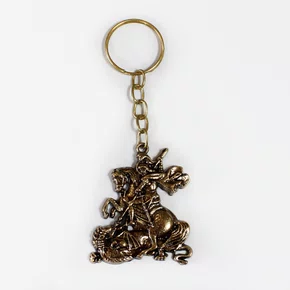 12 unid - Chaveiro Zamak de São Jorge