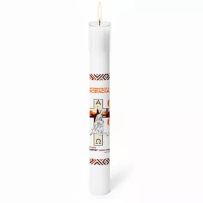 Círio Pascal Adesivado Campanha da Fraternidade 2026 - 75 X 7 cm Branco