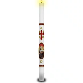 Círio Pascal 120cm X 9 cm Personalizado com Relevo 2026 - Cores