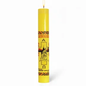 Círio Pascal Adesivado Campanha da Fraternidade 2026 - 90 X 9 cm Amarelo