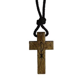 Cordão Cruz Madeira PX