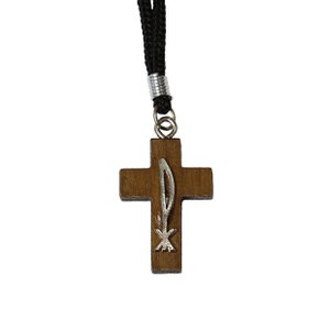 Cordão Cruz Madeira PX Relevo
