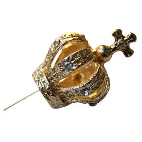 Coroa Dourada Fundição 1,7 cm x 4,5 cm