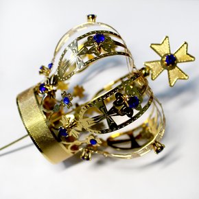 Coroa Dourada para Imagem de Nossa Senhora - 15 cm