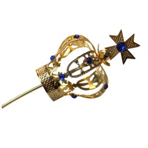 Coroa Dourada Para Imagem de Nossa Senhora 4 cm