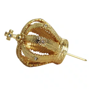 Coroa Dourada Zamak - 4,3 cm