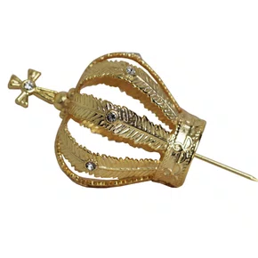 Coroa Dourada Zamak -  5,5 cm