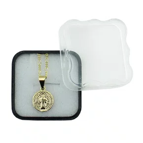 Corrente Banhada Dourada Medalha de São Bento