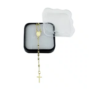 Corrente Banhada Terço Dourado de Nossa Senhora das Graças