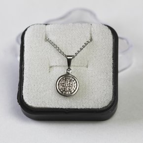 Corrente Medalha de São Bento Pequena - Inox