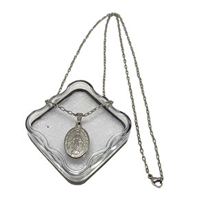 Corrente Medalha Nossa Senhora das Graças Grande - Inox 