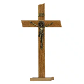 Crucifixo de Parede e Mesa MDF Athenas - 37,5 cm x 19 cm