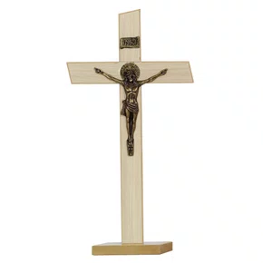 Crucifixo de Parede e Mesa MDF Tirol - 37 cm