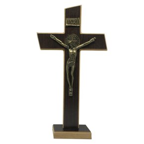 Crucifixo de Parede/mesa Mdf em 27 Cm