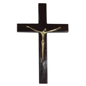 Crucifixo de Parede Cristo Estilizado - 30 cm x 19 cm