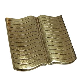 Decoração para Altar Bíblia de Metal - 16 cm X 18 cm