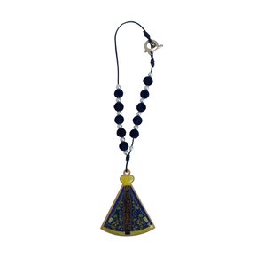 Dezena de Carro Nossa Senhora Aparecida Azul 10 mm