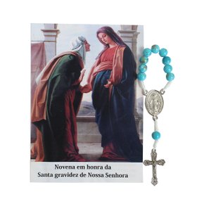 Dezena Oração Santa Gravidez de Nossa Senhora - Azul