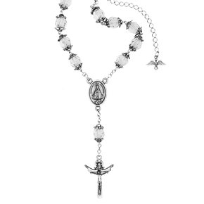 Dezena para Carro Nossa Senhora Aparecida Contas Cristal Tulipa 10 mm