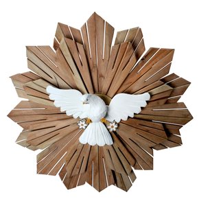 Divino Espírito Santo de Madeira Clara - 80 cm 