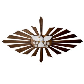 Divino Espírito Santo de Madeira Escura - 68 cm 