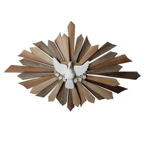 Divino Espírito Santo de Madeira Clara - 66 cm x 99 cm