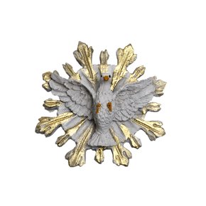 Divino Espírito Santo de Parede em Resina Nacional - 9 cm x 9 cm