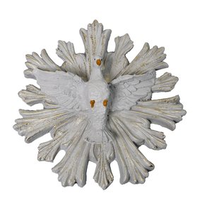 Divino Espírito Santo de Parede em Resina - 23 cm x 22 cm