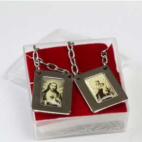 Escapulário Nossa Senhora do Carmo - Inox