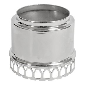 Economizador de Vela Luxo em Níquel Prateado  7 cm