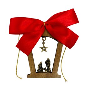 Enfeite de Árvore Jesus Luz do Mundo - 8 Cm