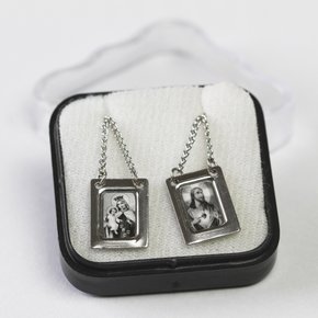 Escapulário Nossa Senhora do Carmo - Inox