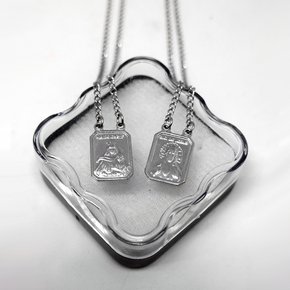 Escapulário Relevo Nossa Senhora do Carmo - Inox 