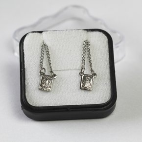 Escapulário Relevo Nossa Senhora Aparecida - Inox