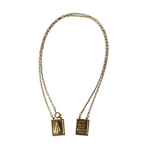 Escapulário Nossa Senhora Aparecida e Sagrado Coração de Jesus - Folheado 