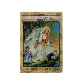 100 unid - Folheto Oração Anjo da Guarda