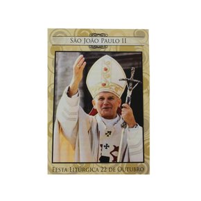 100 unid - Folheto Oração Papa João Paulo