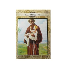 100 unid - Folheto Oração São Benedito