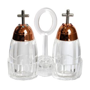 Galheta em Acrílico Tampa Strass - 11,5 cm X 12 cm