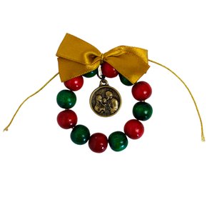 Guirlanda Mini Lembrança de Natal - Madeira 12mm