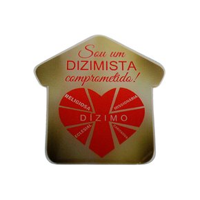 Imã Para Geladeira Dízimo MDF Resinado