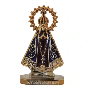Nossa Senhora Aparecida de Plástico Marrom Auto Colante - 5 cm
